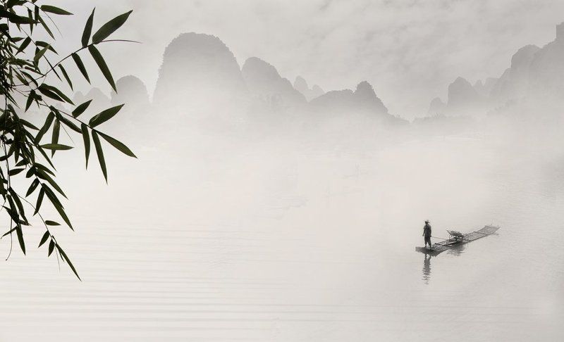 китай, яншо, плот, возвращение, стилизация Возвращение... фото превью