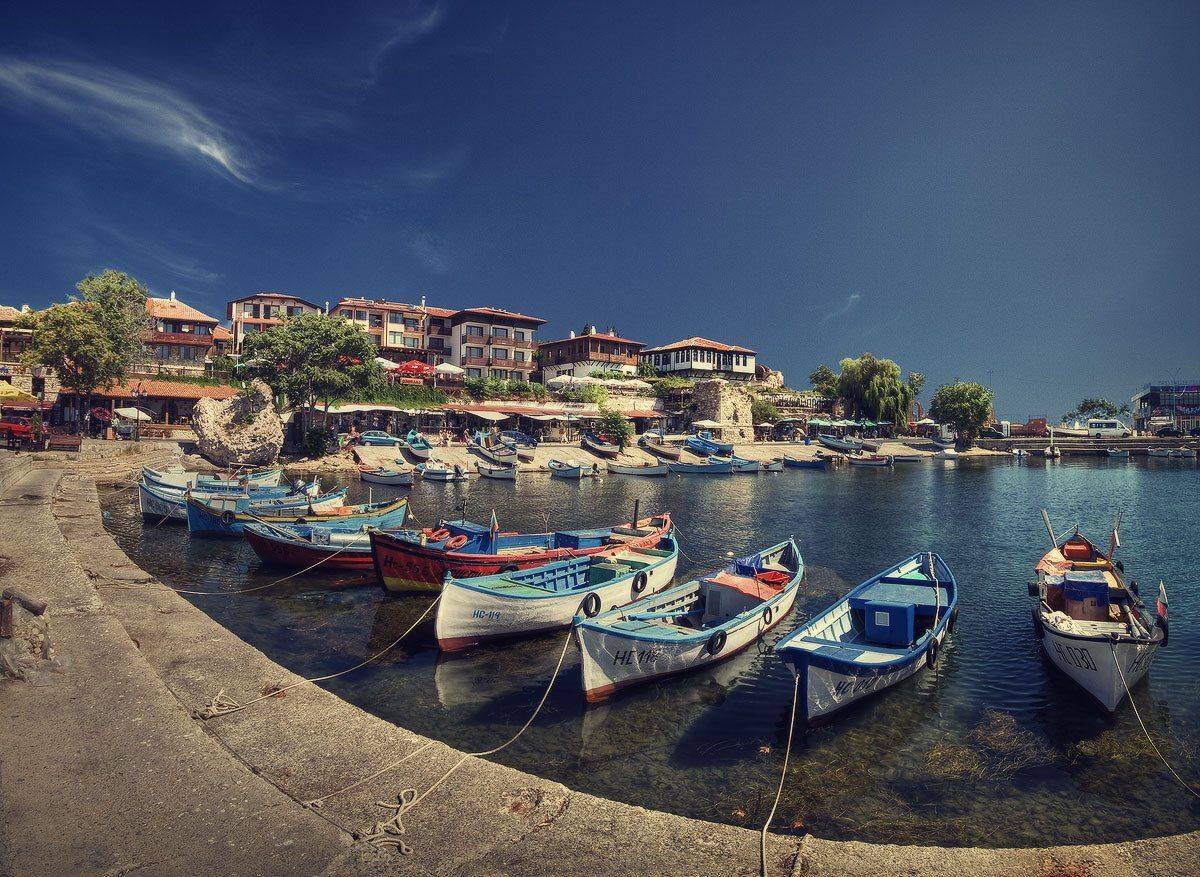 несебр, болгария, лодки, причал, море, Dmitry Apalikov