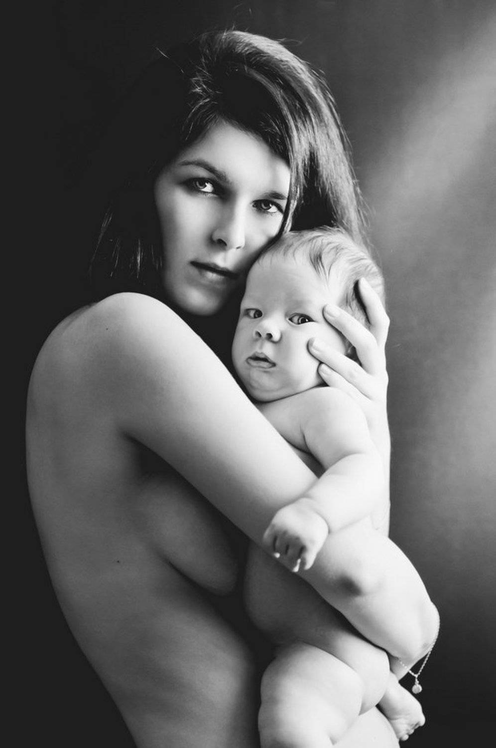 мать,ребенок,младенец, грудничок,чб,студия, Шарков Сергей