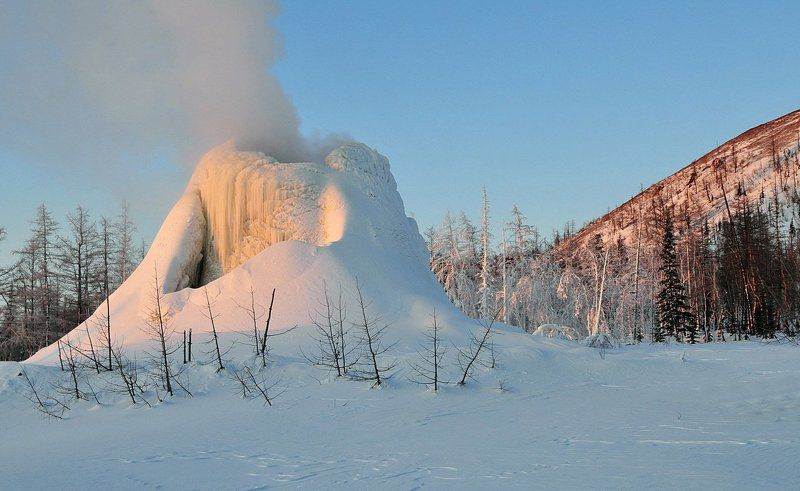 таймыр,зима Отблески солнца фото превью