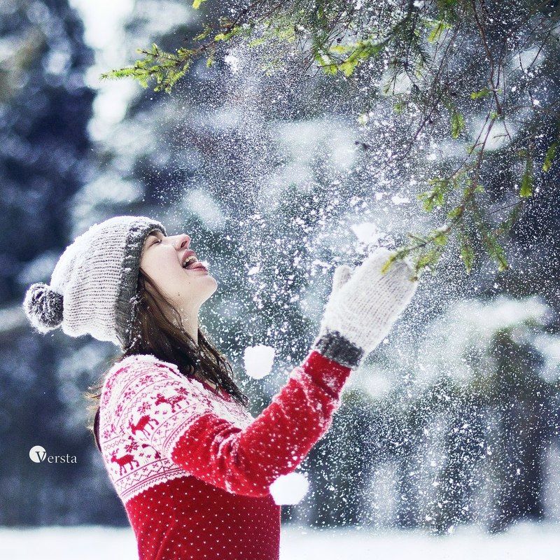 winter,  snow, happy, снег, радость, зима  фото превью