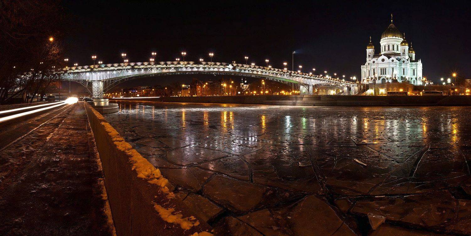 храм, христа, спасителя, москва, зима, ночь, Nikolai (locus)