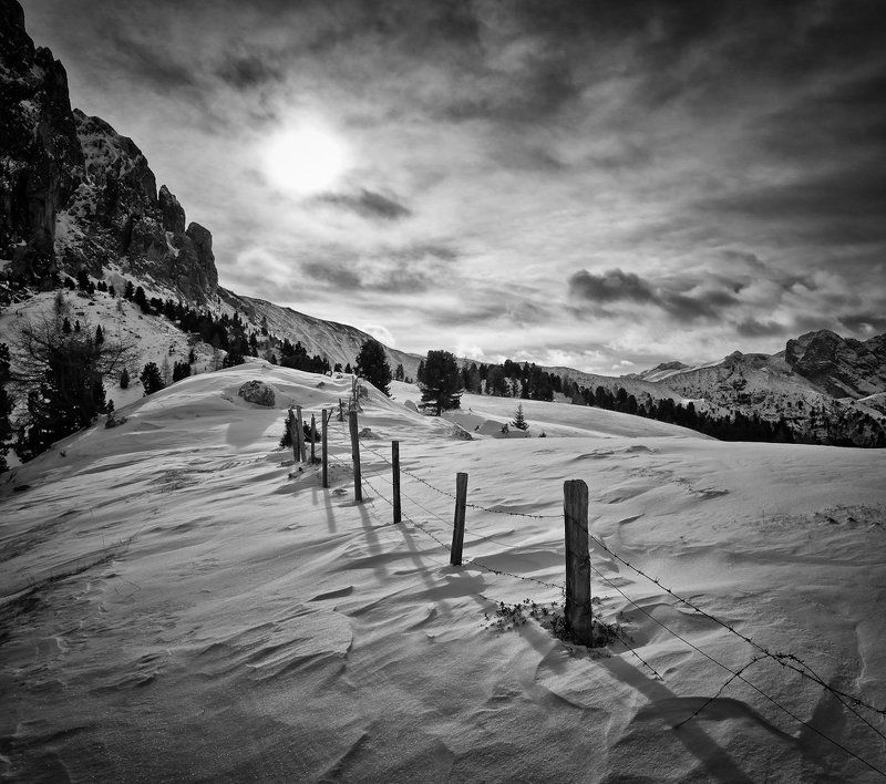 снег, горы, солнце, тучи *** фото превью