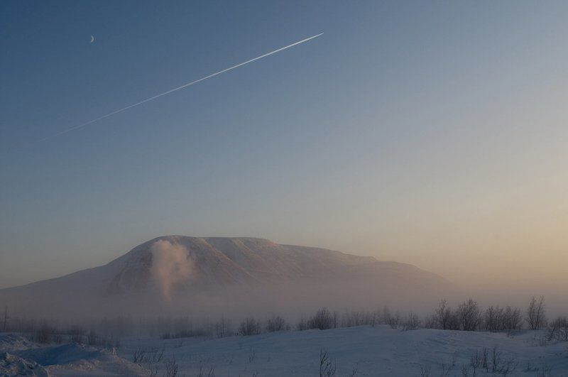 таймыр,зима Зимний небосвод фото превью