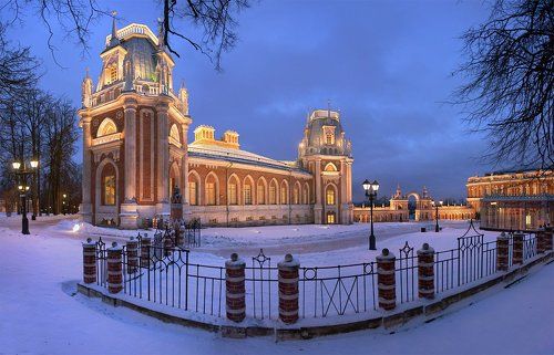 Зимние вечера в Царицыно.