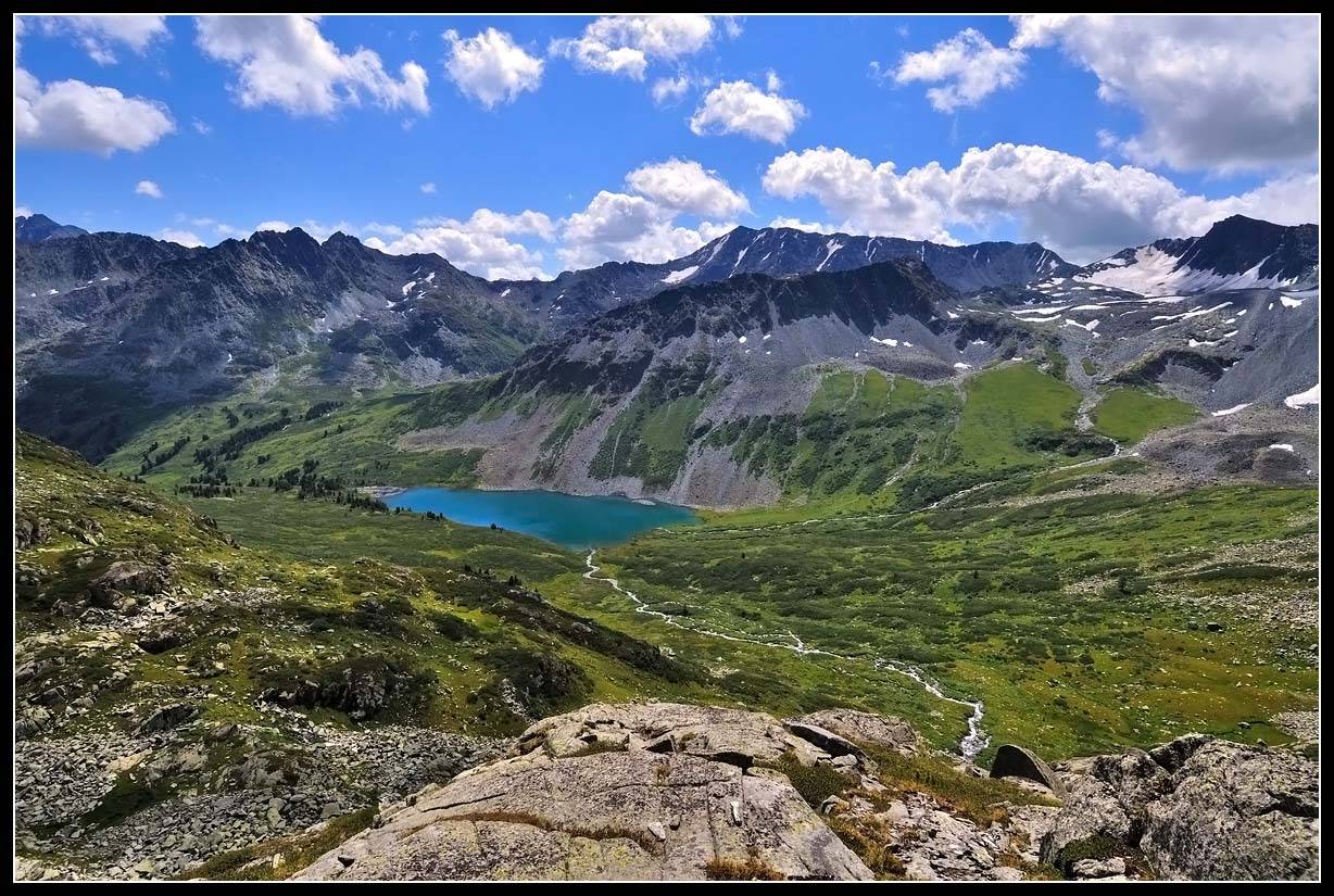 алтай, катунский хр. оз. в верховьях  р. хазиниха, АНАТОЛИЙ ДОВЫДЕНКО