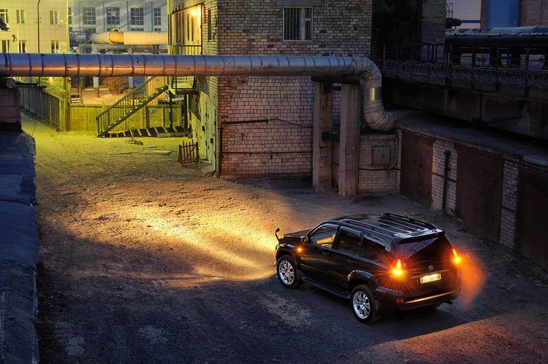 toyota, land cruiser, lc, prado, 120, black, владивосток, япония, чёрный, бчж, большой чорный жып, горький-17, промзона Почти Горький-17 фото превью