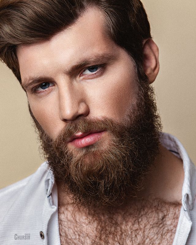 мужской портрет, борода, студийная съемка, бьюти Игоря Борода фото превью