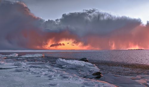 Зимний закат.
