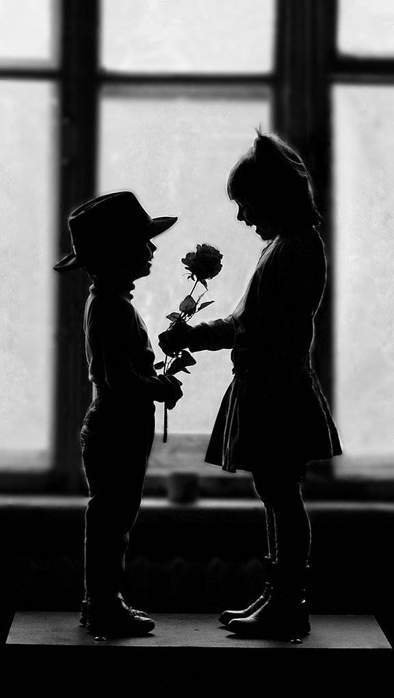 дети. чернобелая фотография, Вера Шамраева