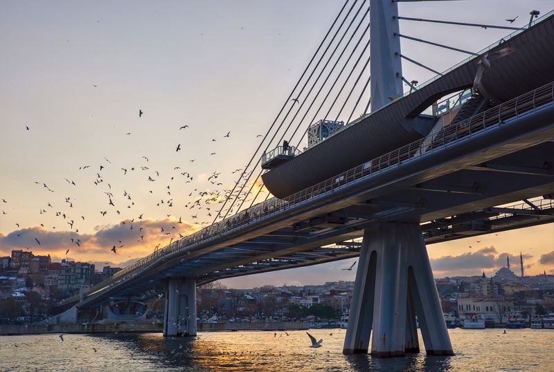 путешествия, стамбул, турция Метромост фото превью