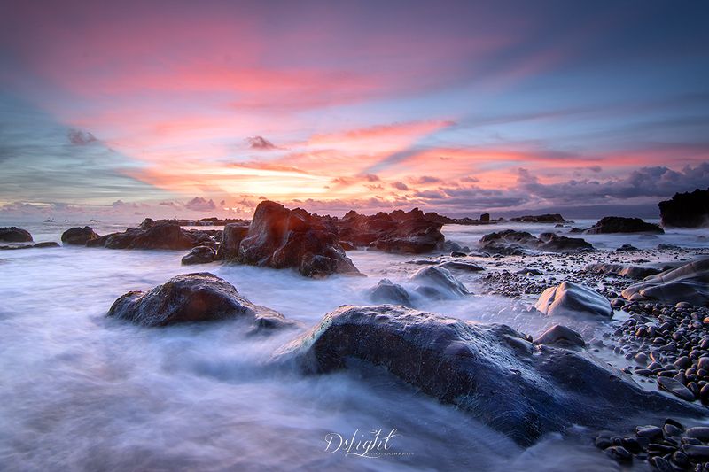 landscape,beach,waterscape,sunset,rock Nature colour фото превью