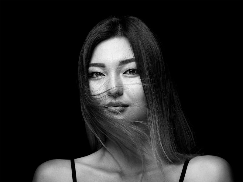 beauty, beauty photographer, model, blackandwhite, beauty photography, makeup, hair, creative, makeup Shynar фото превью