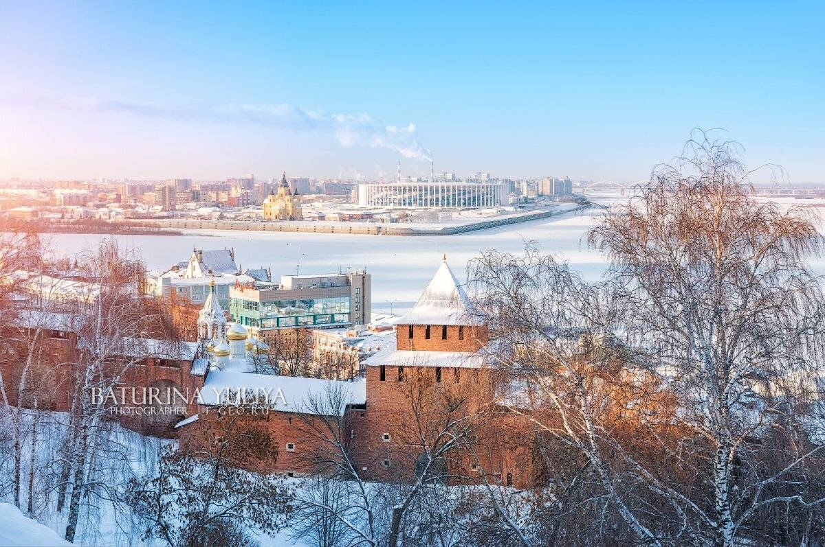 Ивановская башня Нижегородского Кремля. Автор: Юлия Батурина нижний новгород, ивановская башня, волга, собор александра невского, Юлия Батурина