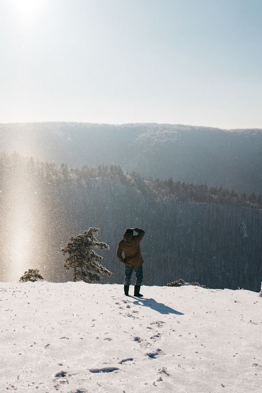 горы:, небо:, зима:, поход:, природа, самарской, области:, гора, стрельная: Красоты Стрельной горы фото превью