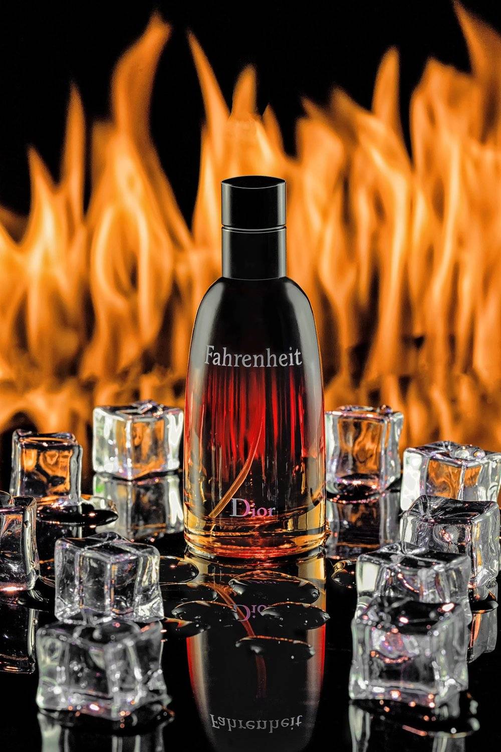 парфюм, лед, пламя, фаренгейт, натюрморт, огонь, Юрий Левко