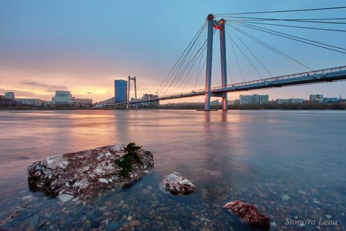 Этапы съемки вантового моста