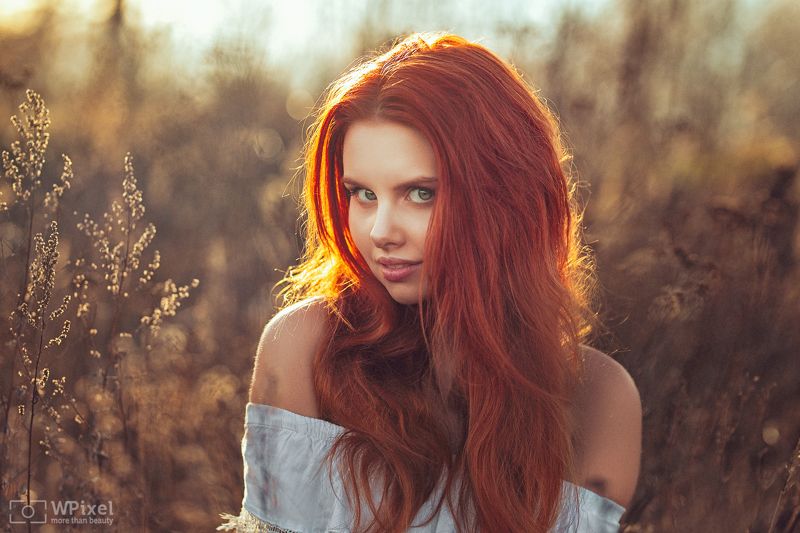 portrait women eyes redhair women by wpixel (More Than Beauty) фото превью