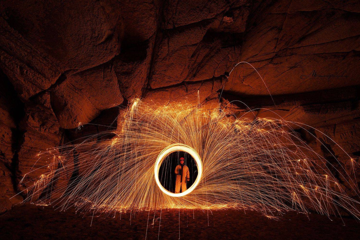 пещера, фризлайт, огонь, Урал, Малафеева Елена