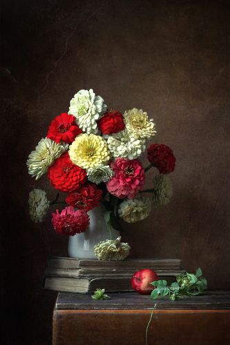 Букет сентябрьских циний