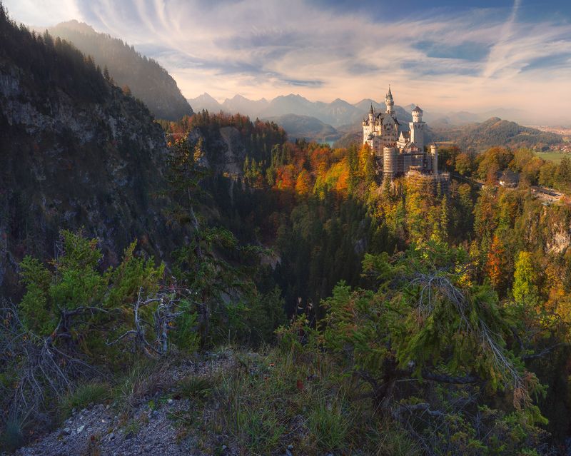 Сказочный замок Нойшванштайн фото превью