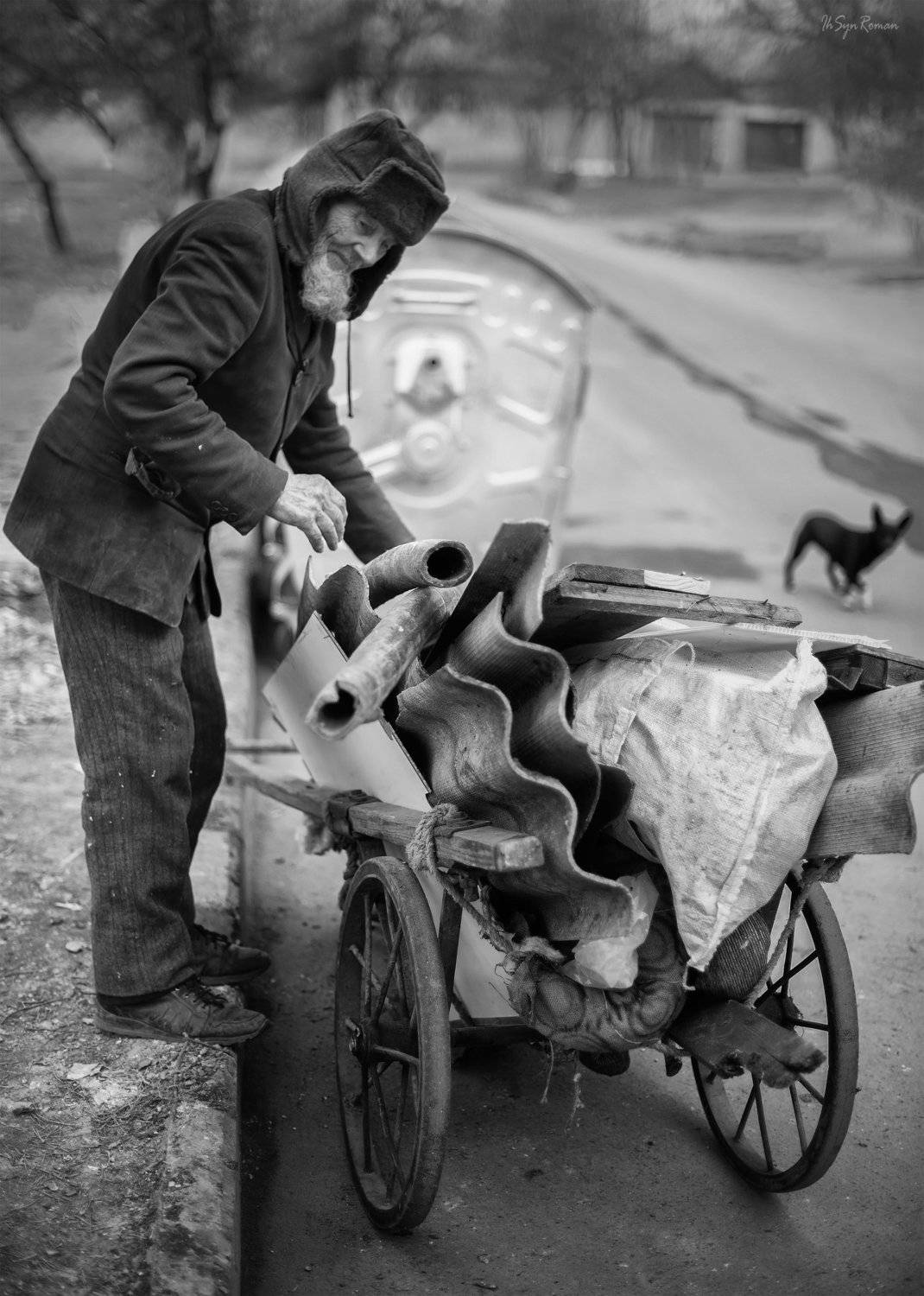 мужчина,жанр,улица,тачка,собака, Roma  Chitinskiy