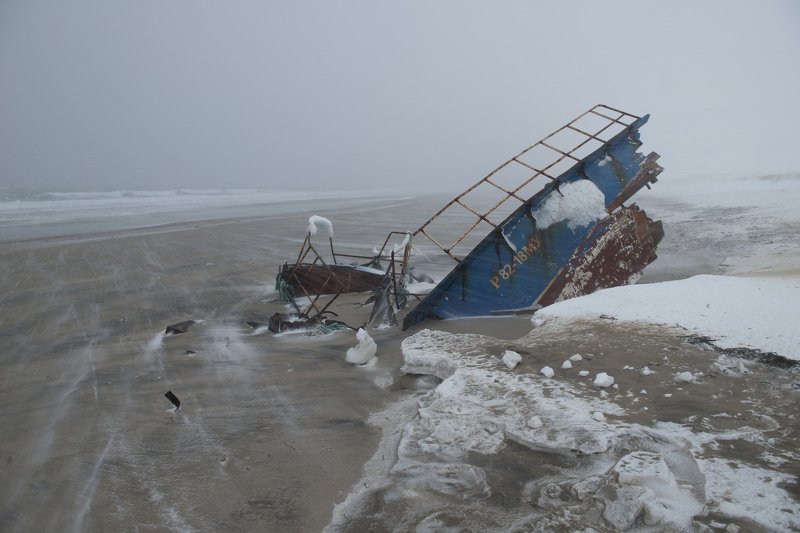 териберка, ветер, метель *** фото превью