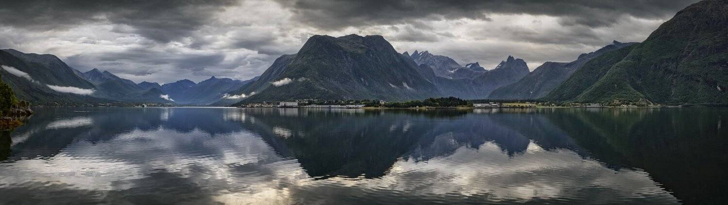 норвегия, фьорд, горы, отражение, Александр Безмолитвенный