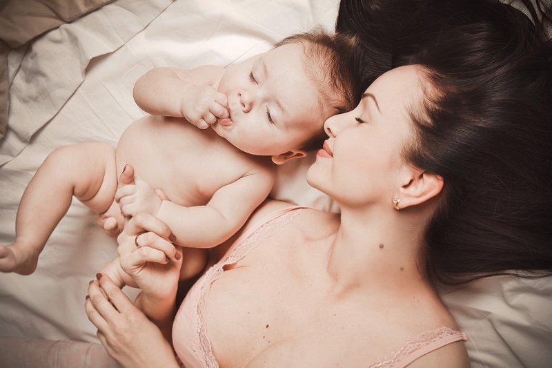 ребенок, малыш, женщина, семья, idyll фото превью