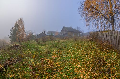 в тумане осеннем...)