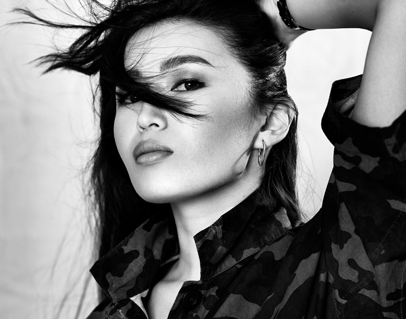 beauty, fashion, edgy, blackandwhite, Hasselblad, long hair, army, photography, photograher, creative, inspire Akbubek фото превью