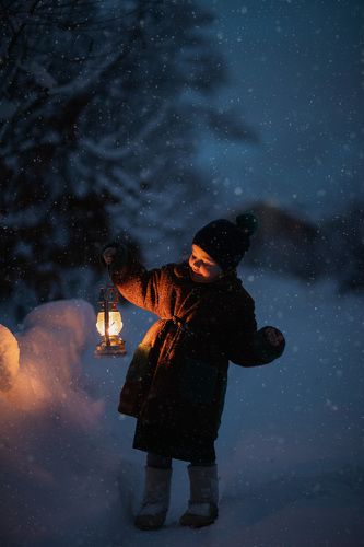Вечер в деревни