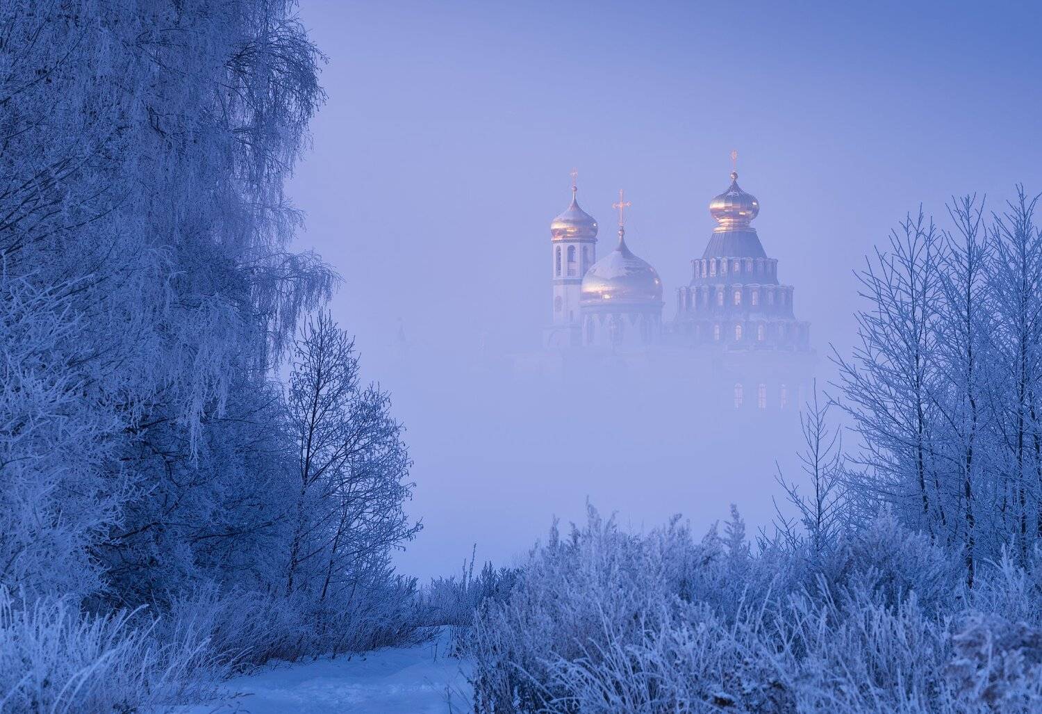 утро, рассвет, природа, туман, река, мороз, зима, пейзаж, истра, Виталий Левыкин