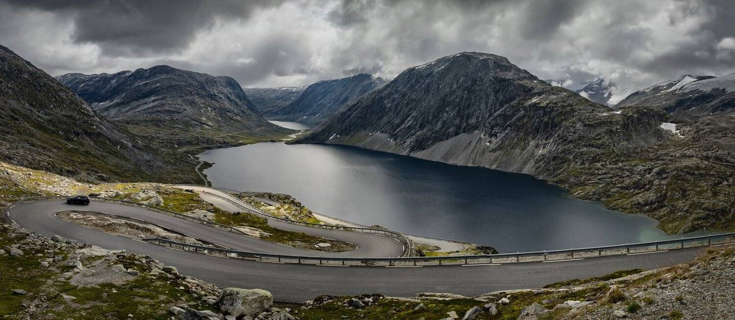 горы, озеро, дорога, Александр Безмолитвенный