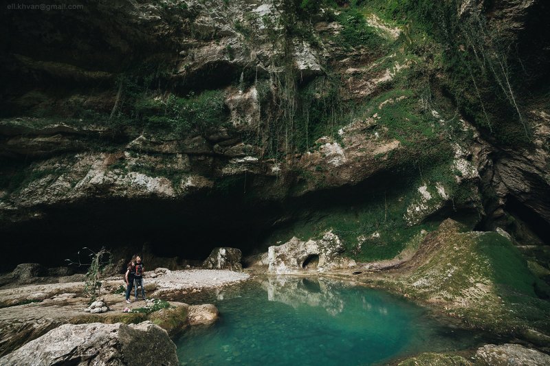Грот у водопада Глубокий Яр фото превью