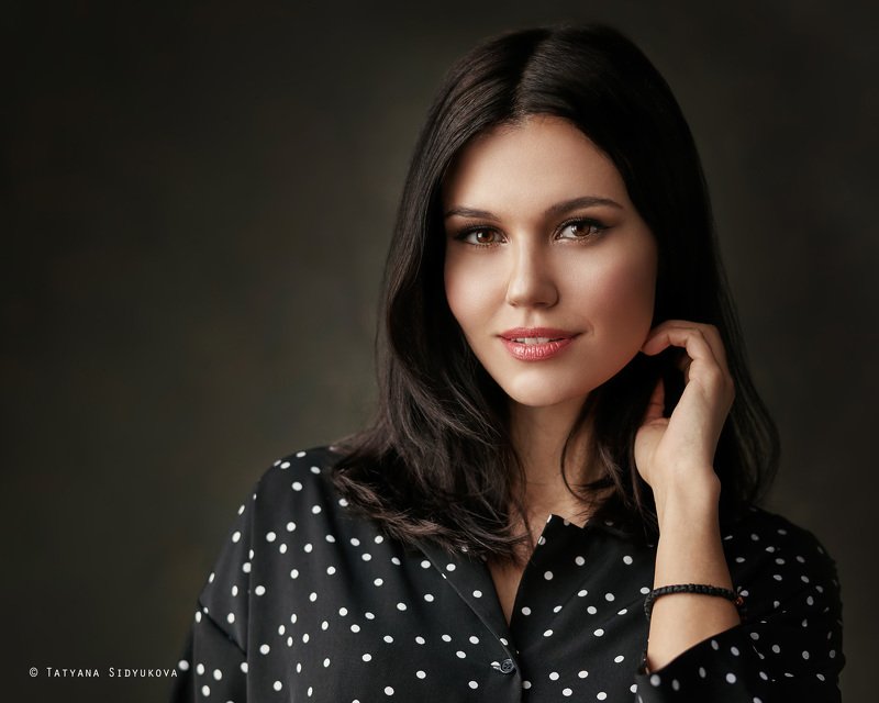 девушка, красивая, брюнетка, красивый портрет, портрет, tanyasid, Alla фото превью