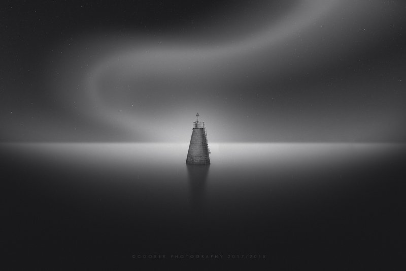 landscapes,black & white,travel,lighthouse Lonely lighthouse фото превью