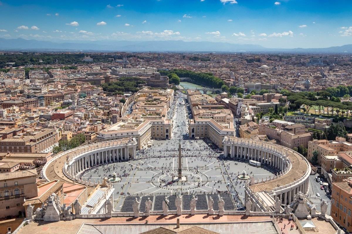 architecture, piazza, rome, vatican, italy, Nikolay Tatarchuk
