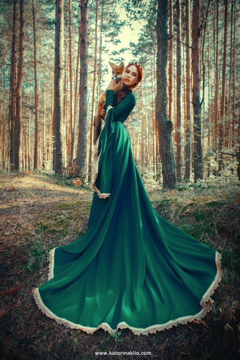 fox, queen, fairy, forest, Катерина Клио