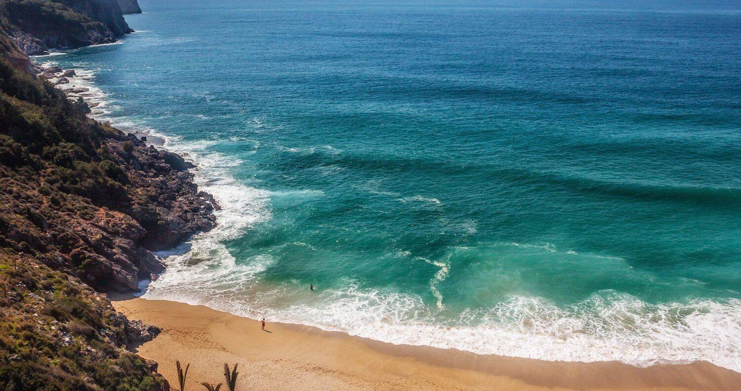 море, волна, купальщики, средиземное море, турция, пляж, Виктор Климкин