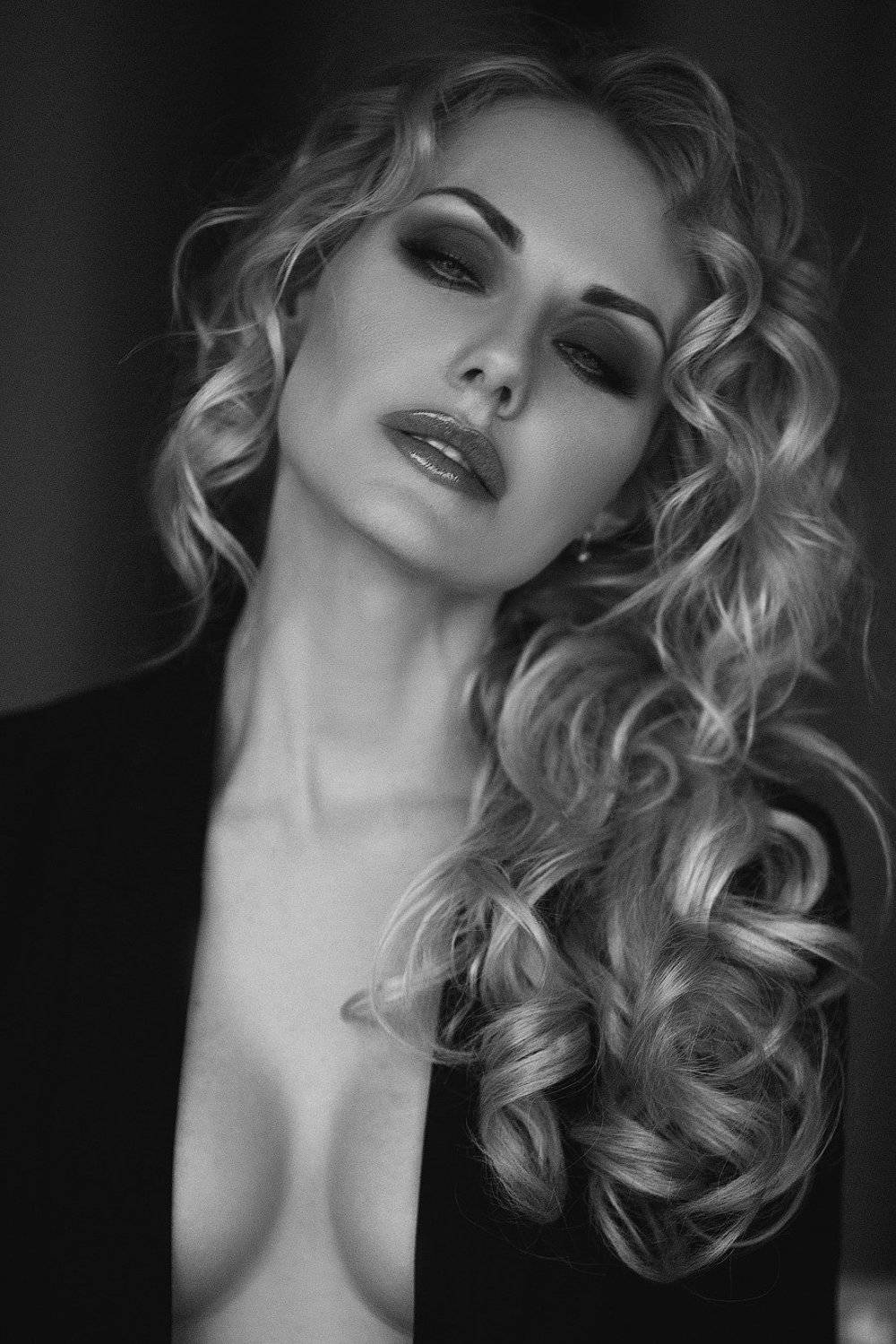 чб портрет студия, Марина Бондарь