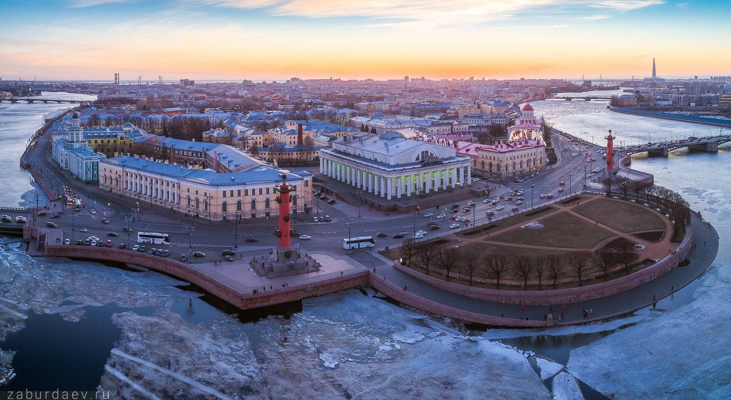 россия, петербург, санкт-петербург, город, архитектура, европа, весна, вечер, закат, дрон, квадрокоптер, Станислав Забурдаев