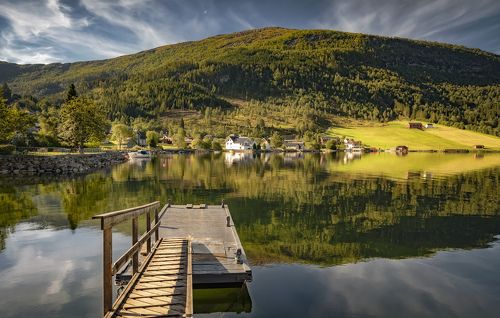 деревенский причал