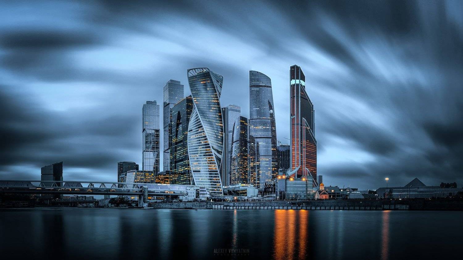 москва, сити, город, небоскребы, длинная выдержка, moscow, city, urban, long exposure, nd filter, evening, night, clouds, Алексей Вымятнин