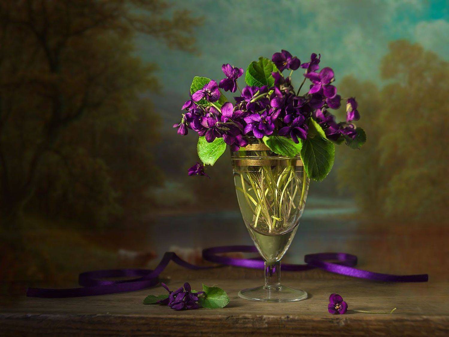 натюрморт с фиалками,весенние цветы,букет,художественное фото,искусство., Людмила Костюченко