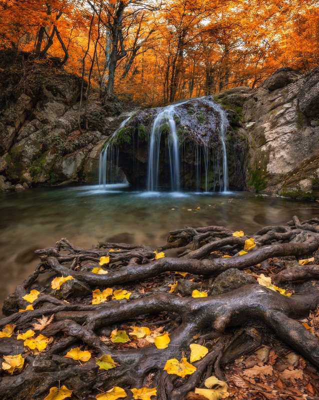 крым, crimea Осень на реке Улу-Узень. фото превью