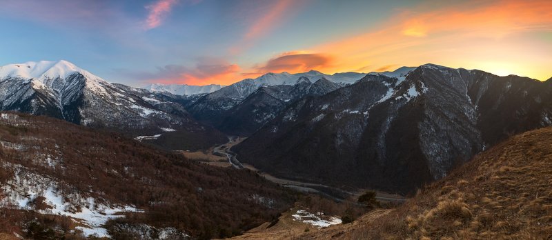 кчр, архзыз,горы ,кавказ,закат Архыз ... фото превью