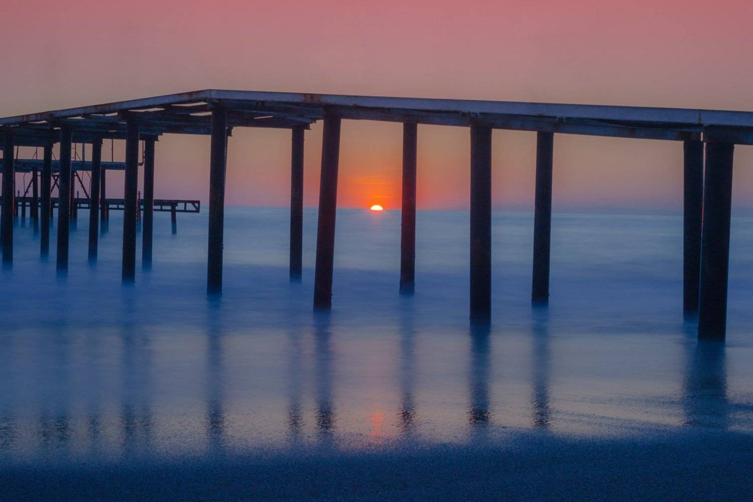 море, солнце, закат, Виктор Климкин