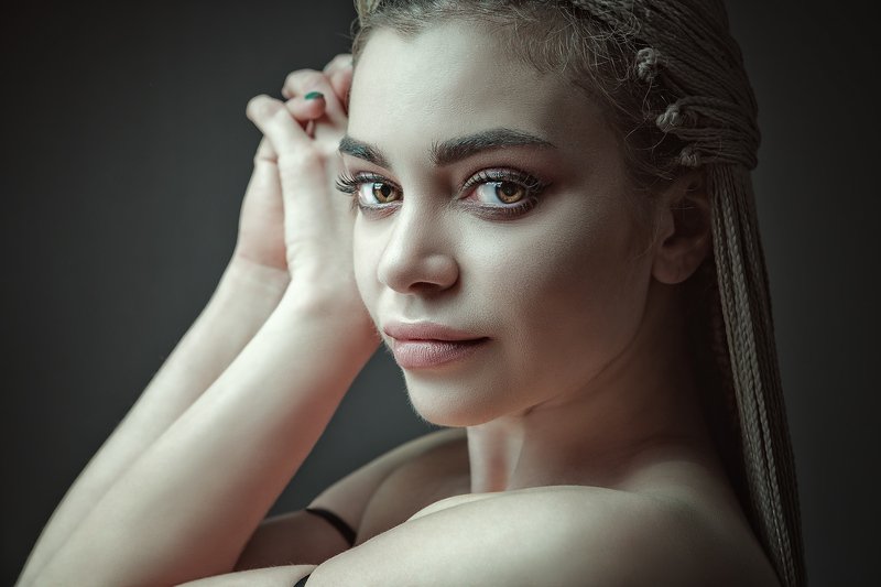 blonde, female, beauty, portrait, nude, naked, sensual, sensuality, feminine, woman, adult, adorable, mood, people, look, dreadhair Marianna фото превью