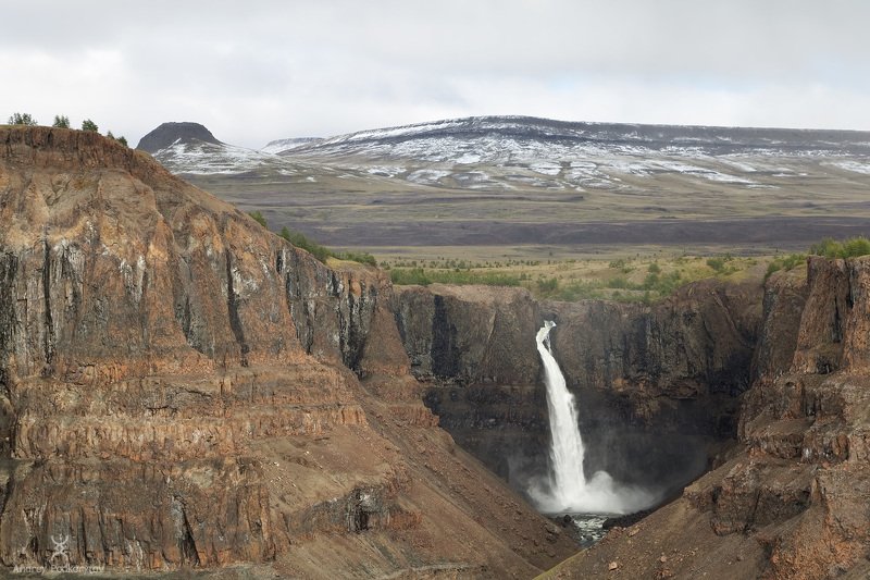 путорана, кандинский, канда, подкорытов, водопад, плато путорана, putorana, kandinskiy, kanda, podkorytov, waterfall Водопад на Канде фото превью